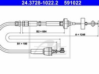 Cablu ambreiaj RENAULT LAGUNA I Grandtour K56 TEXTAR 58013400