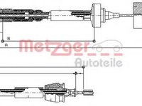 Cablu ambreiaj RENAULT LAGUNA I I (B56_, 556_), RENAULT LAGUNA I Estate (K56_) - METZGER 10.2962