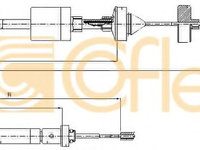 Cablu ambreiaj RENAULT MEGANE Scenic (JA0/1_) (1996 - 2001) COFLE 10.2973