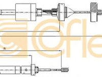 Cablu ambreiaj RENAULT MEGANE Scenic JA0 1 COFLE 10.2973