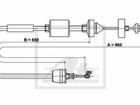 Cablu ambreiaj RENAULT SYMBOL I LB0 1 2 TEXTAR 58013000 PieseDeTop