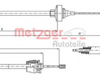 Cablu ambreiaj RENAULT TWINGO I (C06) (1993 - 2012) METZGER 10.2372 piesa NOUA