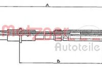 Cablu ambreiaj SEAT TOLEDO I 1L METZGER 10.340