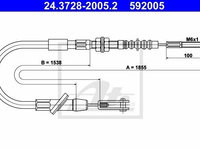 Cablu ambreiaj SUZUKI SAMURAI ATE 24372820052