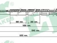 Cablu ambreiaj SUZUKI SAMURAI SJ LPR C0234C PieseDeTop