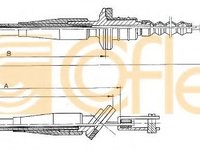 Cablu ambreiaj SUZUKI SWIFT II Hatchback (EA, MA) (1989 - 2005) COFLE 18.6100 piesa NOUA