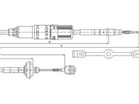 Cablu ambreiaj VOLKSWAGEN TRANSPORTER/CARAVELLE Mk IV bus (70XB, 70XC, 7DB, 7DW) - Cod intern: W20135570 - LIVRARE DIN STOC in 24 ore!!!