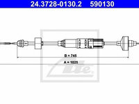 Cablu ambreiaj VW GOLF 3 ATE 24372801302