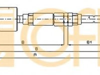 Cablu ambreiaj VW GOLF 3 Cabriolet (1E7) (1993 - 1998) COFLE 10.3139