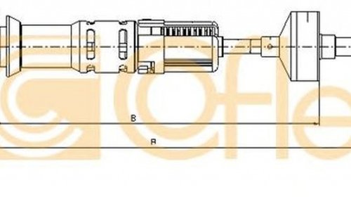 Cablu ambreiaj VW GOLF II 19E 1G1 COFLE 10.34