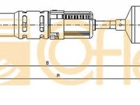 Cablu ambreiaj VW GOLF III Cabriolet 1E7 COFLE 10.3412