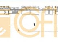 Cablu ambreiaj VW LT 28-35 I bus 281-363 COFLE 10.3291