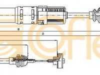 Cablu ambreiaj VW LUPO (6X1, 6E1) (1998 - 2005) COFLE 10.3441 piesa NOUA