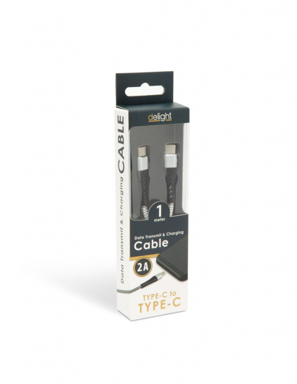 Cablu de date - Type-C - Type-C, alb - 1