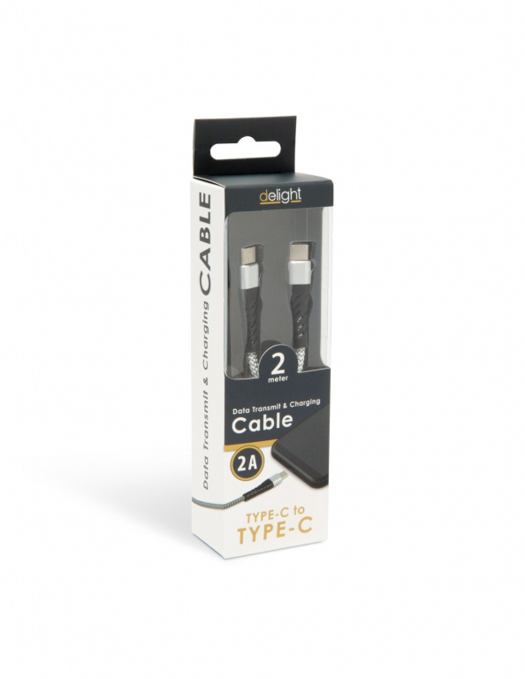 Cablu de date - Type-C - Type-C, alb - 2