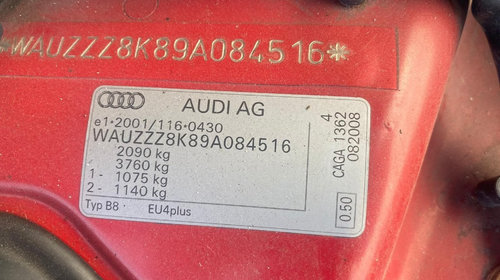 Cablu frana de mana Audi A4 B8 2009 avant 2.0