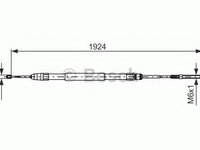 Cablu frana de mana BMW Seria 5 (E39) (1995 - 2003) Bosch 1 987 477 693