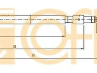 Cablu frana de mana CITROËN C3 Pluriel (HB_) (2003 - 2016) COFLE 10.4520