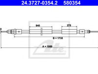 Cablu frana de mana CITROËN XSARA PICASSO (N68) (1999 - 2016) ATE 24.3727-0354.2