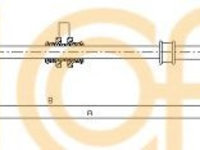 Cablu frana de mana DACIA LODGY (2012 - 2016) COFLE 10.6896