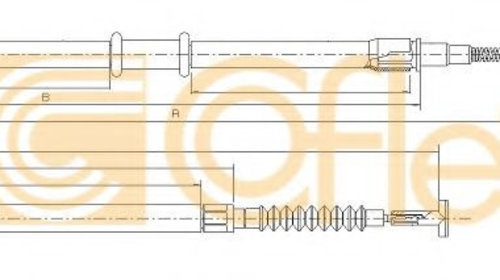 Cablu frana de mana FIAT ALBEA (172_) (2007 - 2016) COFLE 631.13