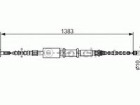 Cablu frana de mana FIAT BRAVA (182) (1995 - 2003) Bosch 1 987 477 826
