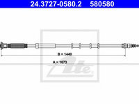 Cablu frana de mana FIAT PUNTO Van (199) (2008 - 2016) ATE 24.3727-0580.2