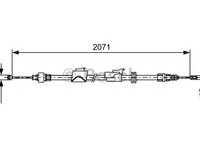 Cablu frana de mana FORD MONDEO IV Turnier (BA7) (2007 - 2016) Bosch 1 987 482 242