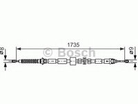 Cablu frana de mana FORD MONDEO Mk III (B5Y) (2000 - 2007) Bosch 1 987 477 734