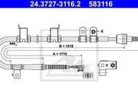 Cablu frana de mana HYUNDAI i30 2 ATE 24372731162