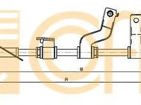 Cablu frana de mana HYUNDAI i30 CW (GD) (2012 - 2016) COFLE 17.2579