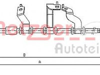 Cablu frana de mana HYUNDAI TUCSON (JM) (2004 - 2010) METZGER 17.2584