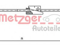 Cablu frana de mana MAZDA 121 Mk III (JASM, JBSM) (1996 - 2003) METZGER 11.5452