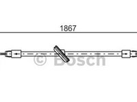 Cablu frana de mana Mercedes Sprinter / Volkswagen Crafter 1987482028 ( LICHIDARE DE STOC)