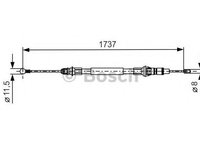 Cablu frana de mana NISSAN INTERSTAR caroserie (X70) (2002 - 2016) Bosch 1 987 477 261