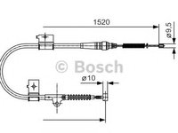 Cablu frana de mana NISSAN TERRANO II Van (R20) (1998 - 2007) Bosch 1 987 482 051