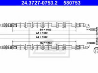 Cablu frana de mana OPEL ASTRA G cupe (F07_) (2000 - 2005) ATE 24.3727-0753.2