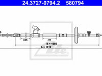 Cablu frana de mana OPEL ASTRA J Sports Tourer (2010 - 2016) ATE 24.3727-0794.2