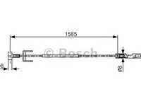 Cablu frana de mana OPEL VIVARO platou / sasiu (E7) (2006 - 2016) Bosch 1 987 482 145