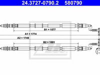 Cablu frana de mana OPEL ZAFIRA B (A05) (2005 - 2016) ATE 24.3727-0790.2
