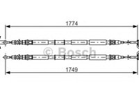 Cablu frana de mana OPEL ZAFIRA B (A05) (2005 - 2016) Bosch 1 987 477 163