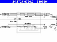 Cablu frana de mana OPEL ZAFIRA B Van (2005 - 2016) ATE 24.3727-0790.2