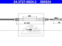 Cablu frana de mana PEUGEOT 406 (8B) (1995 - 2005) ATE 24.3727-0824.2