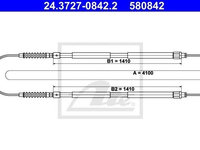 Cablu frana de mana PEUGEOT Boxer 1 ATE 24372708422