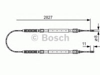 Cablu frana de mana PEUGEOT BOXER bus (244, Z_) (2001 - 2016) Bosch 1 987 477 263