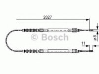 Cablu frana de mana PEUGEOT BOXER caroserie (244) (2001 - 2016) Bosch 1 987 477 263