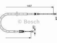 Cablu frana de mana RENAULT SCÉNIC I (JA0/1_) (1999 - 2003) Bosch 1 987 477 937