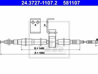 Cablu frana de mana SAAB 9000 ATE 24372711072