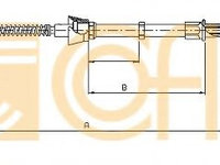 Cablu frana de mana SKODA FABIA Praktik (2001 - 2007) COFLE 10.9052