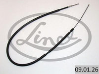 Cablu frana de mana Spate Dreapta 1500mm/1185mm tip frana: tambur CITROEN XSARA 1.4-2.0 d 04.97-08.05 LINEX LIN09.01.26